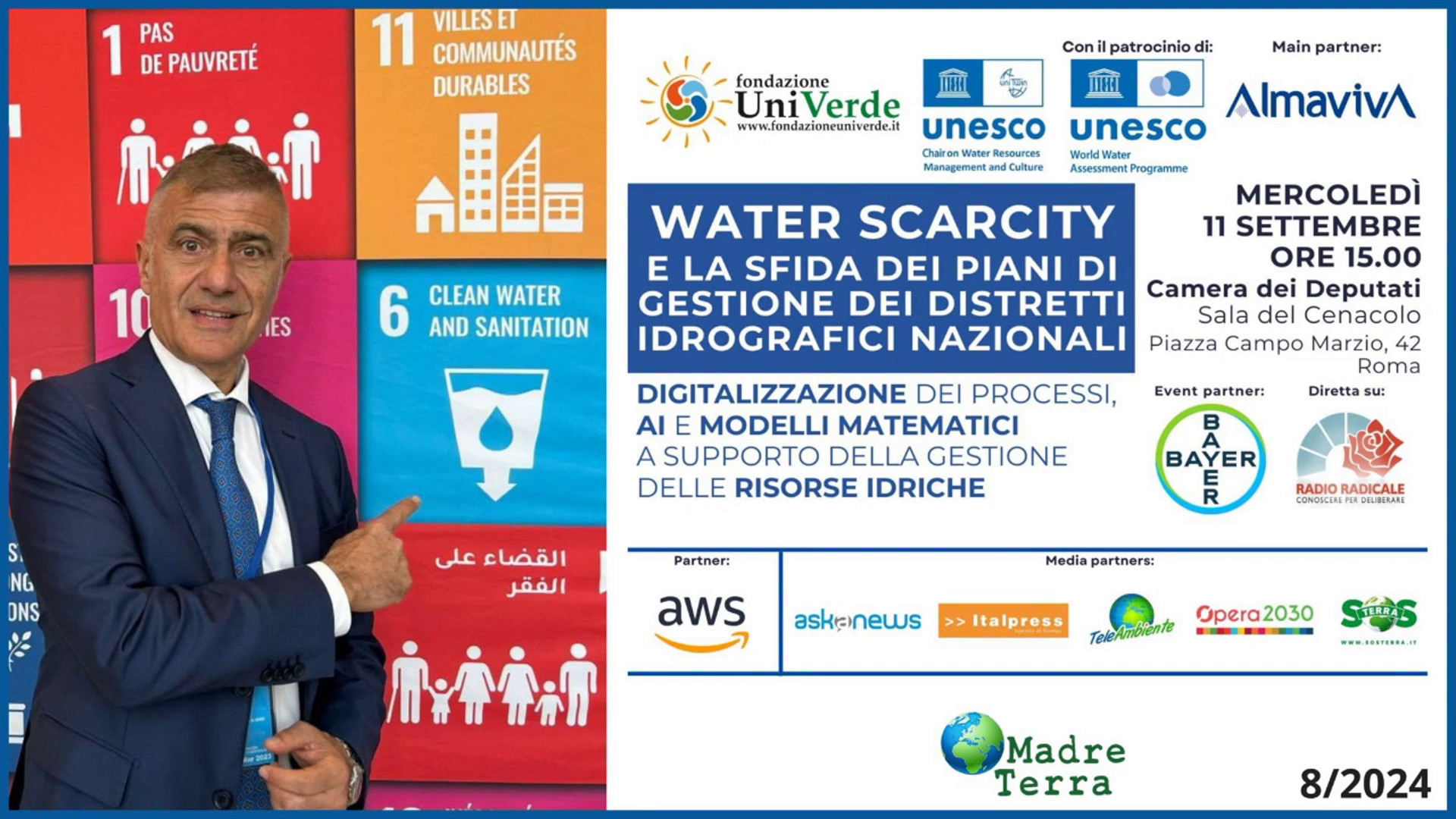 Madre Terra – Convegno “Water scarcity”