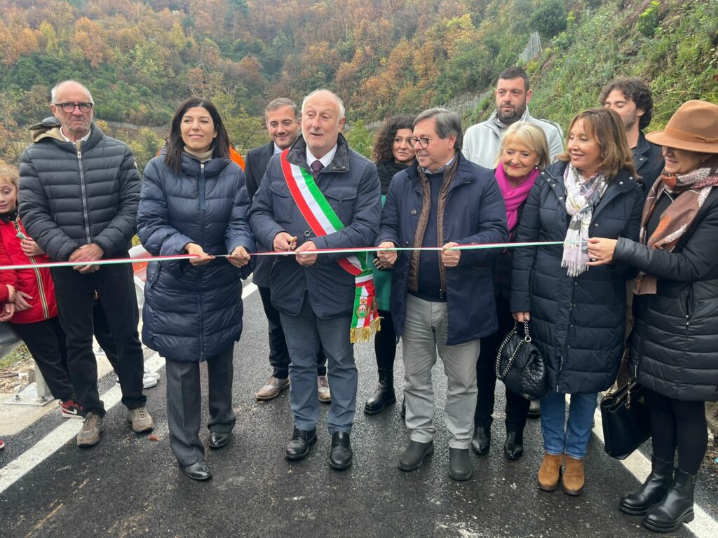 Sicurezza idrogeologica, inaugurata via Guadagni a Montignoso (Ms)