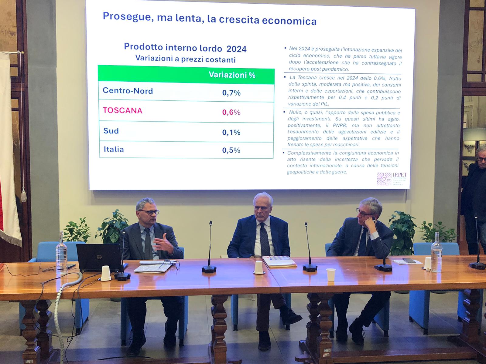 Rapporto Irpet sull’economia toscana, bene esportazioni e turismo, ma meno produzione industriale.